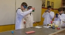 Zajęcia chemiczne w dniu 27 I 2021 w ramach projektu 